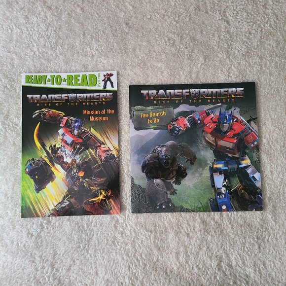 5/$20 Hasbro Transformers Rise of the Beasts Two Book Bundle - Picture 1 of 5